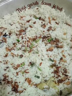 Foto resep Nasi gurih daun jeruk