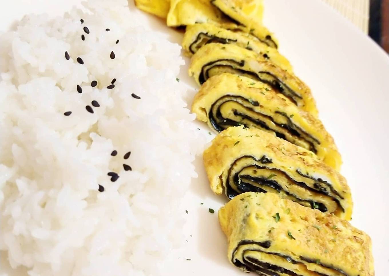 TAMAGOYAKI EGG ROLL / TELUR DADAR NORI SUPER ENAK