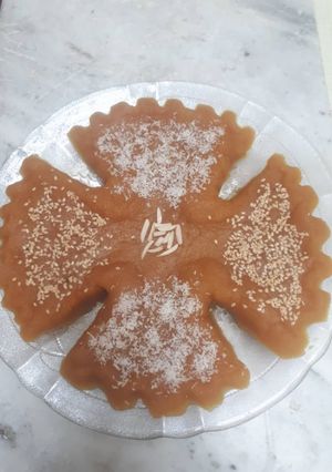 عکسی از دستور حلوا زعفرانی