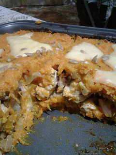 Una foto de Pastel de zapallo y pollo