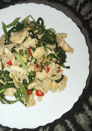 Foto resep Oseng Kangkung telur