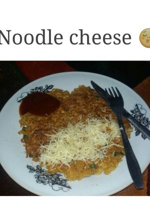 Foto resep Omelet mie goreng keju