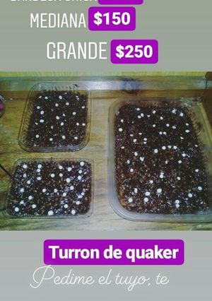 Una foto de Turrón de quaker