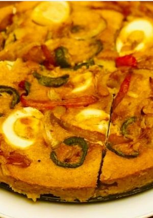 A picture of Baked Moi Moi.
