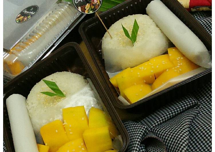 Resep Mango sticky rice super lembut &amp; creamy yang Enak Banget