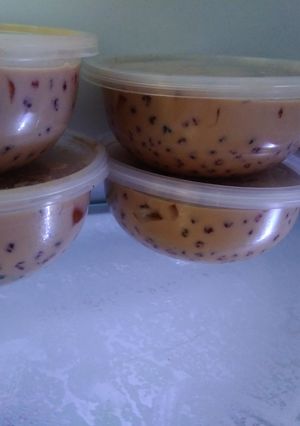 Foto resep Milk jelly sago versi simpel dan enak