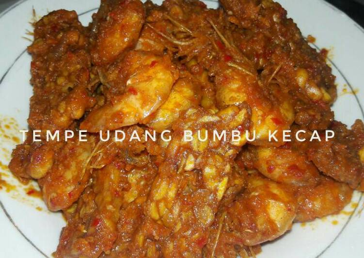 Tempe udang bumbu kecap