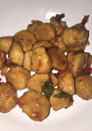 Foto resep Pentol ayam saus kecap