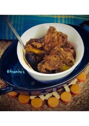 A picture of Chicken Kosha/Kosha Murgi.