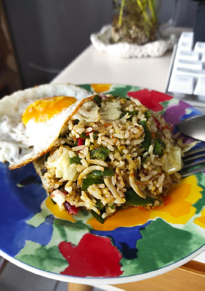 Foto resep Nasi Goreng Teri Cabai Hijau