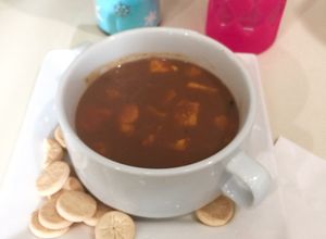Una foto de Dulce de Crema de Habichuelas Rojas con Batata y Coco