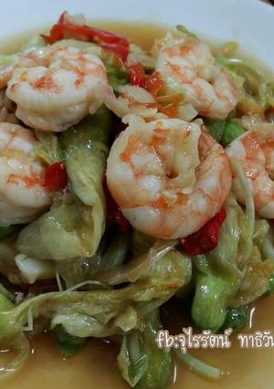 รูปของ ผัดดอกแคกุ้ง โดย:ทำครัวง่ายๆbyจุไรรัตน์