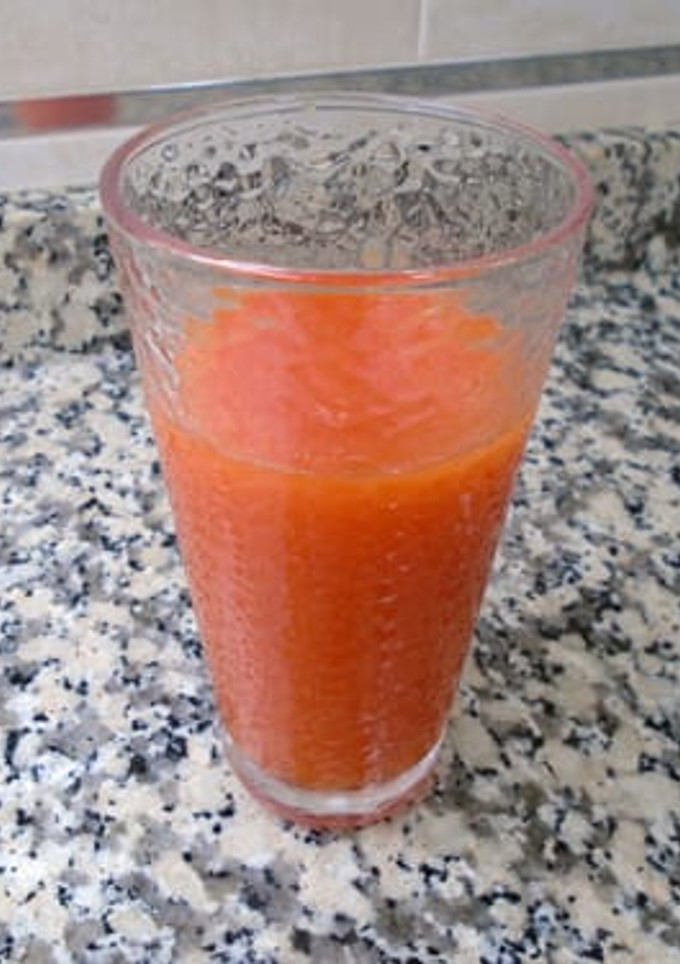 Una foto de Batido de papaya y naranja