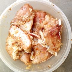 A picture of Marinated chicken.