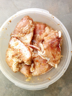 A picture of Marinated chicken.
