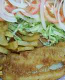 Filete de pescado frito a la Mario, s