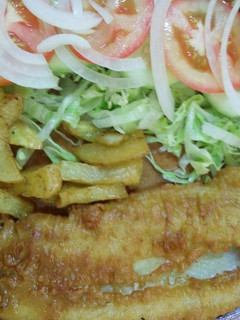 Una foto de Filete de pescado frito a la Mario, s