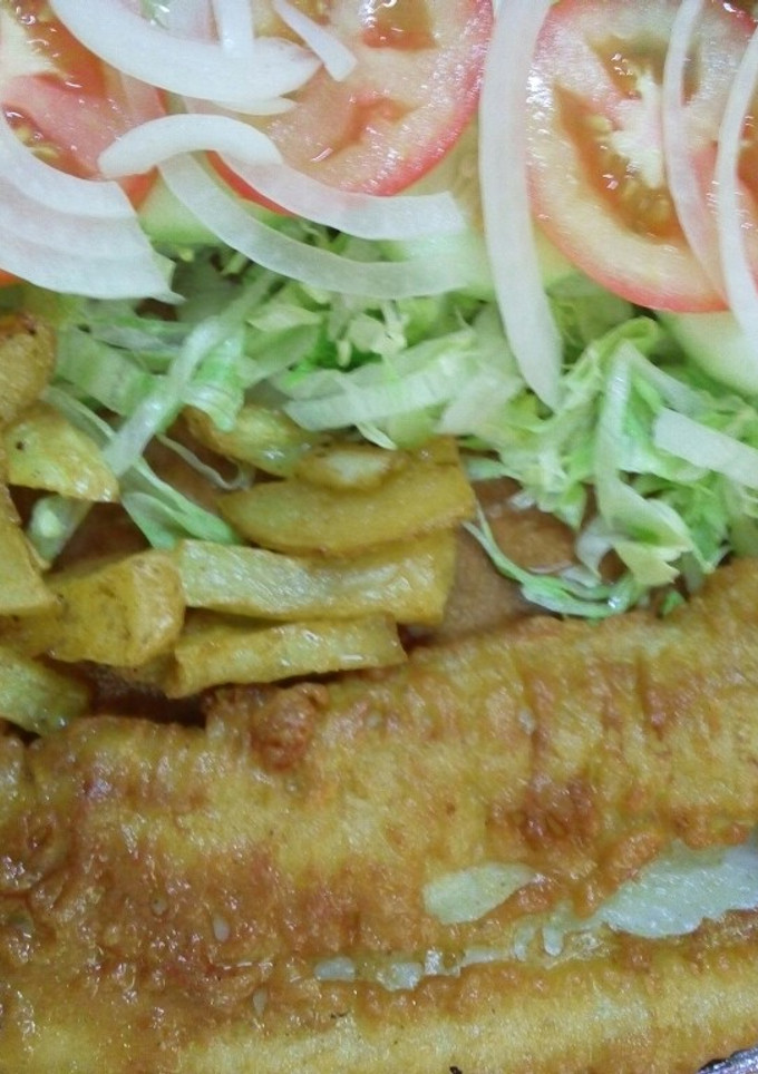 Una foto de Filete de pescado frito a la Mario, s