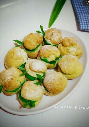 Foto resep Soes vla pandan [ santan ]