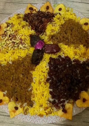عکسی از دستور عدس پلو