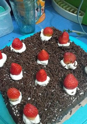 Foto resep Cake ultah kukus simple