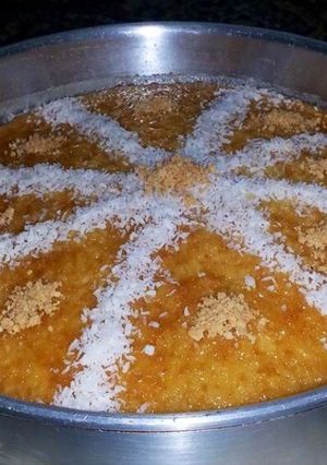 صورة لوصفة بسيمه او (كيك جوز الهند)🥧‎