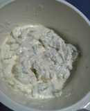 Tzatziki sour cheese dip