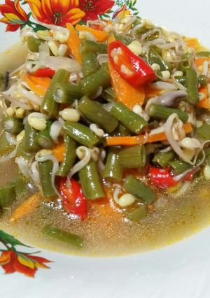 Foto resep 29. Sayur kacang panjang, toge, wortel
