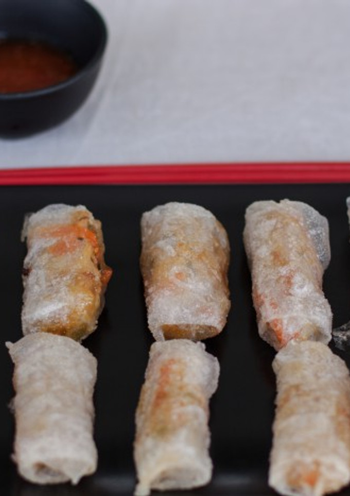 Una foto de Rollitos de primavera