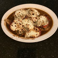 A picture of Chicken Caprese.
