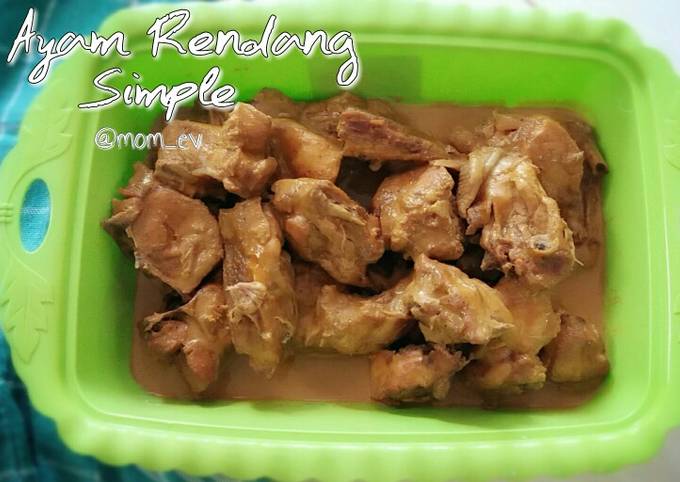Ini dia! Resep buat Ayam Rendang Simple yang sedap