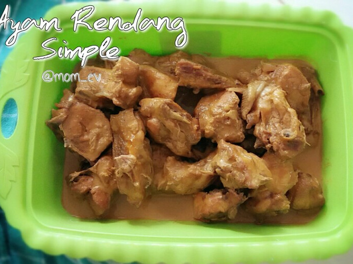 Ini dia! Resep buat Ayam Rendang Simple yang sedap