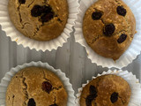 Muffin de harina de almendra, avena