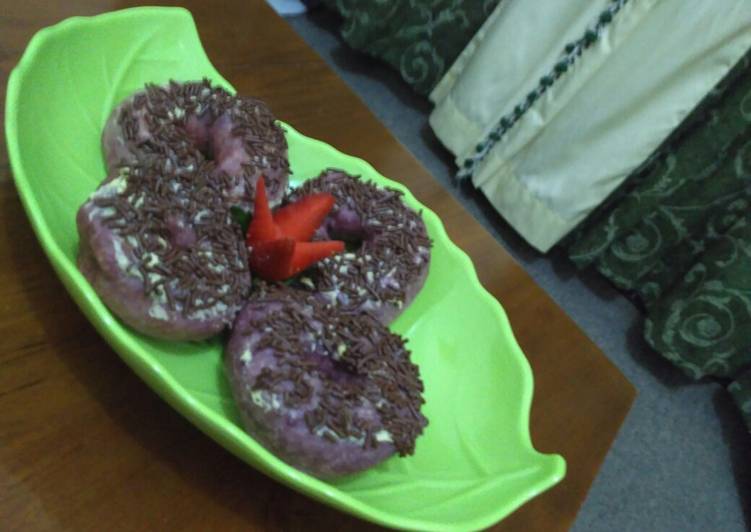 DonBi Donat Ubi Ungu Simple Tanpa telur