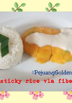 Foto resep Mango Sticky Rice w/ Vla Fibercreme