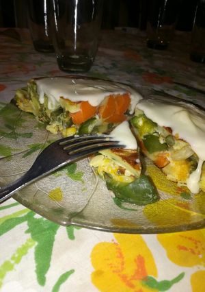 Una foto de Tortilla de verduras hervidas sin TACC