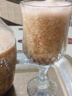 صورة لوصفة سموثي البطيخ الاحمر والأصفر والنعناع 🍉🍉🍓🍓🥤🥤