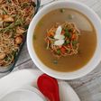 Manchow Soup / Veg soup topped with Crispy fried noodles