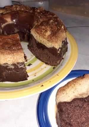 Una foto de Chocoflan en savarin essen