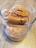 Chocolate Peanut Butter Ice Cream (with roasted marshmallows)