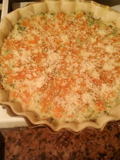 Una foto de Tarta de Brócoli y arroz integral