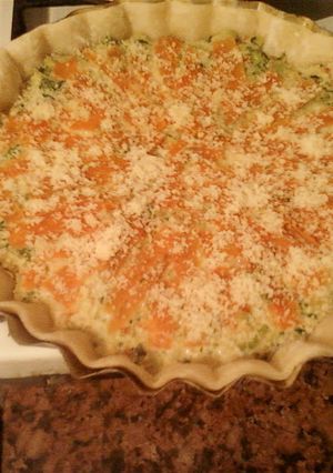 Una foto de Tarta de Brócoli y arroz integral