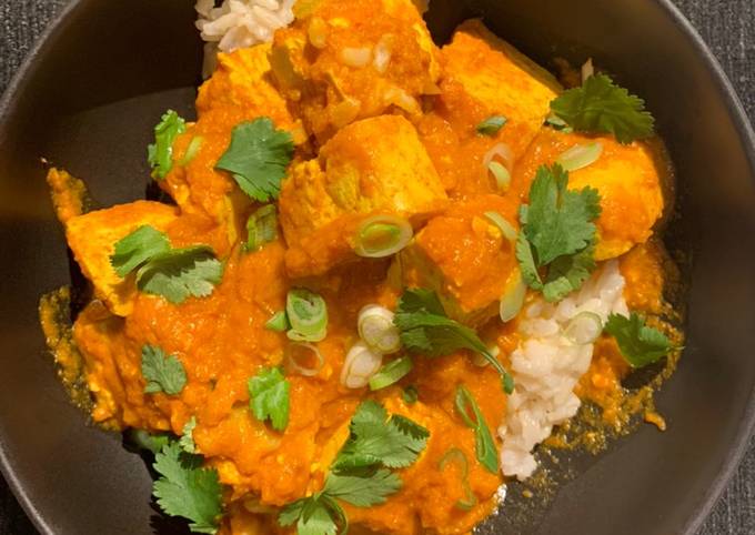 Easiest Way to Prepare Super Quick Homemade Tofu Makhani (Indian Butter Tofu)