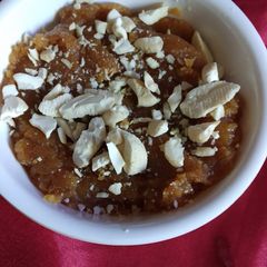 A picture of Instant moong dal halwa.