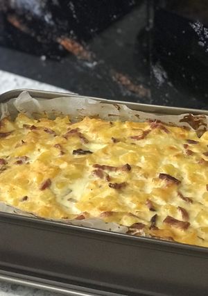 O poză a rețetei Cartofi carbonara😋.