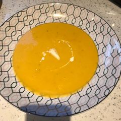 A picture of Butternut squash soup.