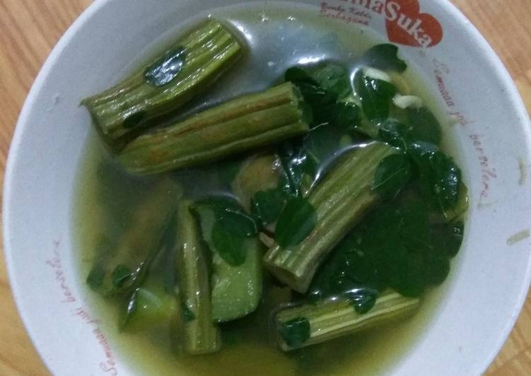 Sayur kelentang bening kunci