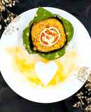 Cơm rang bọc trứng chiên rau chùm ngây