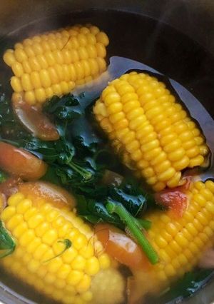 Foto resep Sayur Bening Bayam Jagung