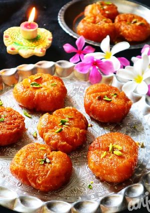 A picture of Mango Balushahi.